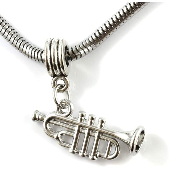 Trumpet Bracelet - Music Instrument Jewelry for Musician - Picture 4 of 9